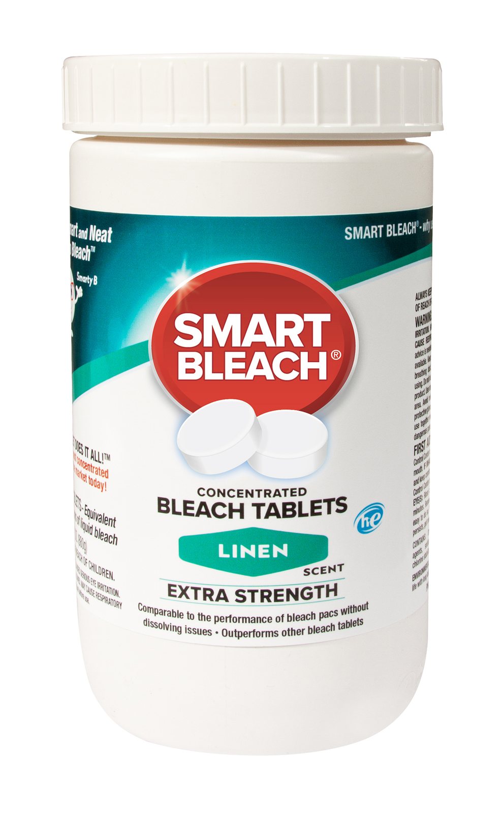 Smart Bleach&reg; Concentrated Bleach Tablets, Linen Scent &mdash; 80 tablets, NET WT 31 OZ